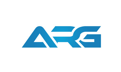 Connected ARG Letters logo Design Linked Chain logo Concept	