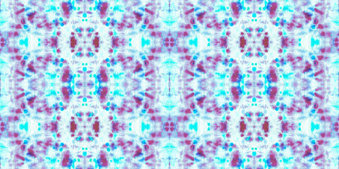 Tie Dye Seamless. Aqua Grunge Design. Space Dye