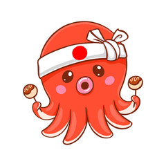 Octopus Takoyaki Squid - 515854594