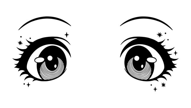 How To Draw Anime Eyes Female Pictures And Cliparts, - Beautiful Anime Eyes  Drawing, HD Png Download, png download, transparent png image