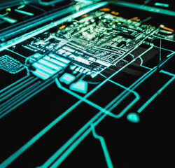 abstract art, technology