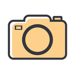 camera icon symbol logo flat style