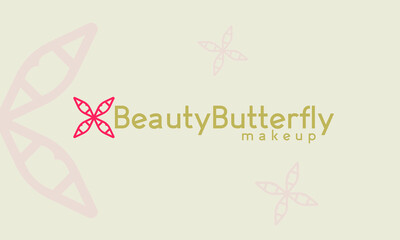 Beauty Butterfly Makeup Logo