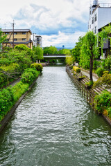 Fototapeta na wymiar 京都 伏見の美しい風景 コピースペースあり　Beautiful scenery of Fushimi in Kyoto, Japan with copy space