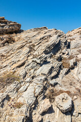 National park close to the sea at Paros Island. Cyclades Greece.