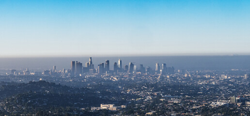 Landscape of downtown Los Angeles, California 
