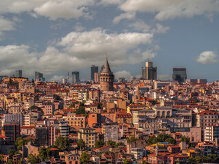 Fototapeta na wymiar Cityscape view from Istanbul. Istanbul Turkey 05.07.2022