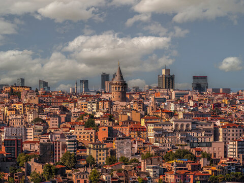 Cityscape view from Istanbul. Istanbul Turkey 05.07.2022 © By Hickirit