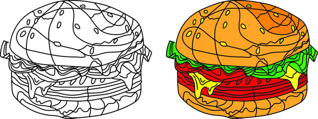 
Delicious Cheese Burger is easy to eat