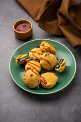 chocolate biscuit pakora, pakodas or fritters, creative Indian teatime snack