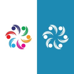 Obraz premium Community, network and social icon