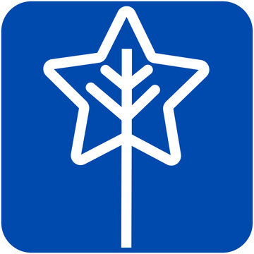 Alternate Forest Leaf Park Shape Star Tree Icon