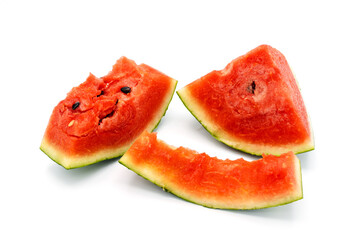 slice of watermelon isolated