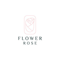 Flower logo designicon vector