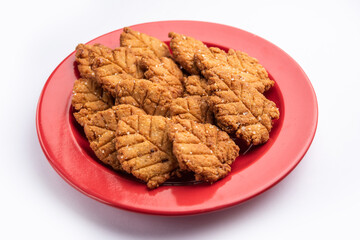 Thekua is an Indian sweet dish.popular in uttarpradesh, bihar and jharkhand.offering for the chhat festival.