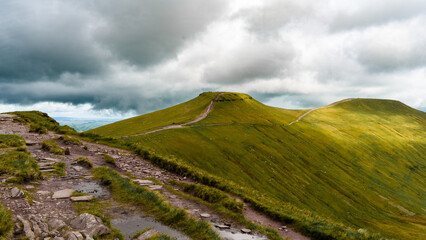  Clouds over Pen y Fan in the Brecon Beacons