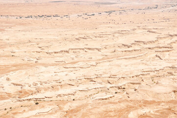 Fototapeta na wymiar Desert by the Dead Sea in Masada, Israel