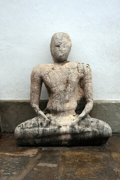Very ancient Buddha in Anuradhapura, the ancient capital of Ceylon. 