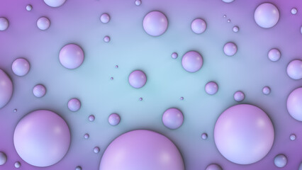 Drops of purple-blue paint on the surface. Full frame