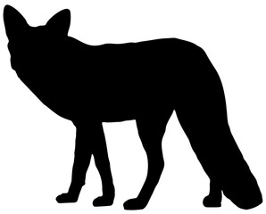Vector Silhouette - Fox