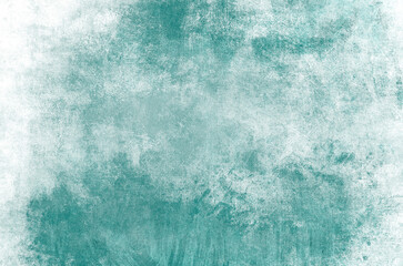Aquamarine stained grunge background