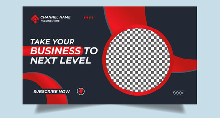 Editable youtube thumbnail design for any youtube videos customizable video thumbnail design video cover fully editable thumbnail template for social media concept. 

