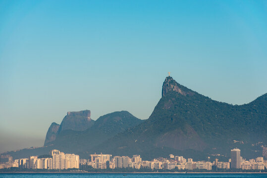 View of Mountains of Rio de Janeiro With Cordovado and Pedra da Gavea