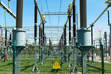 electricity plant power station in the countryside