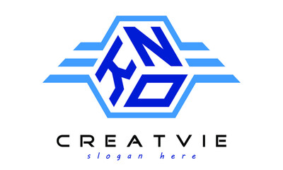 KNO three letter geometrical wings logo design vector template. wordmark logo | emblem logo | monogram logo | initial letter logo | typography logo | business logo | minimalist logo | - obrazy, fototapety, plakaty