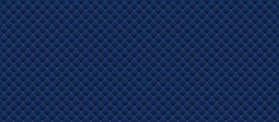 Dark Blue color. Deep emerald seamless pattern for premium royal party. Luxury template with vintage leather texture wallpaper. Background for invitation card. Festive  backdrop