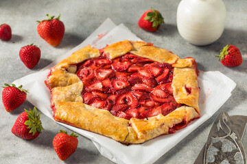 Homemade French Strawberry Galette
