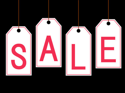 シンプルなsaleタグのイラスト