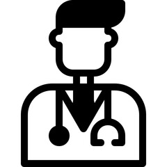 doctor glyph icon