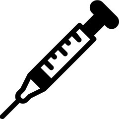 syringe glyph icon