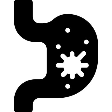 Stomach glyph icon