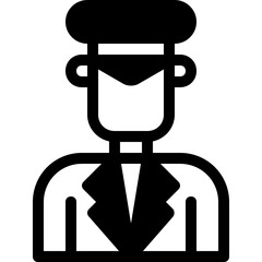 taxi driver glyph icon