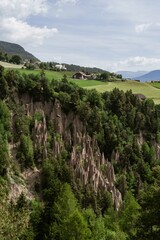 Pyramid rocks in the Dolomites