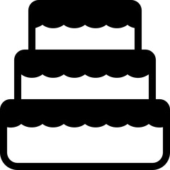 cake glyph icon