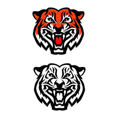 Tiger head. Vector illustration. logo