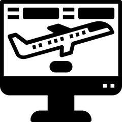 flight glyph icon
