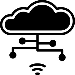 cloud glyph icon