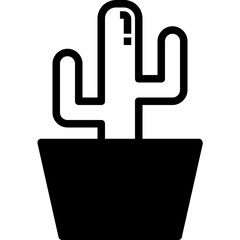 Cactus glyph icon