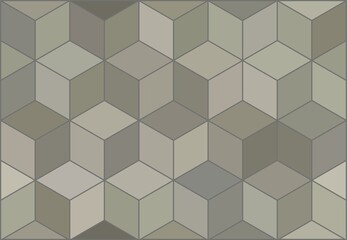 The background is cubic figures of gray color. Abstraction of grey color.