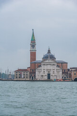 Fototapeta na wymiar View of the Church of San Giorgio Maggiore in San Giorgio Island, Venice, Veneto, Italy, Europe, World Heritage Site