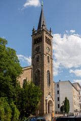 Fototapeta na wymiar Evangelische Kirche St. Gertrauden zu Magdeburg Buckau
