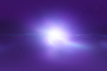 Cosmos glow nebula light with stars illustration background.