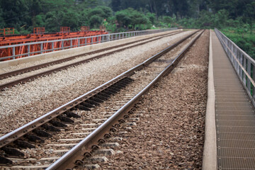 Obraz premium One-Railed Track To Destination