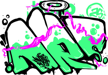 graffiti on the wall