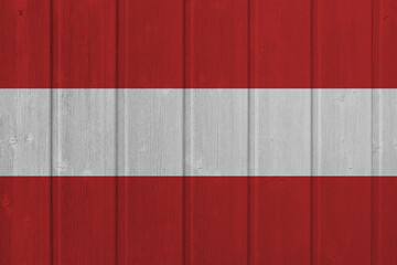World countries. Wooden background in colors of flag. Austria
