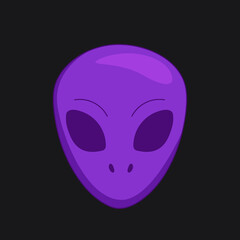 Trippy Ufo Alien poster. Hippie Psychedelic illustration in acid rave y2k style. Vector retro illustration